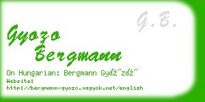 gyozo bergmann business card